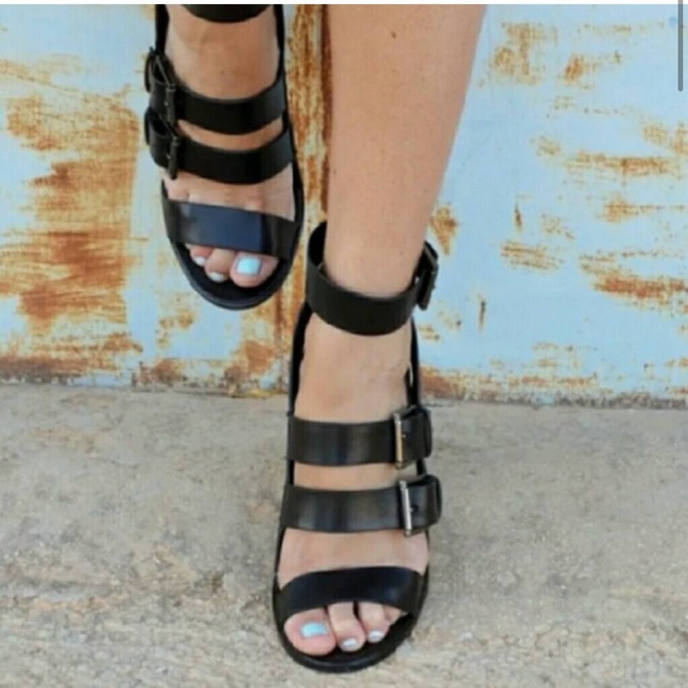 NWOT Zara Strappy Black High Heels